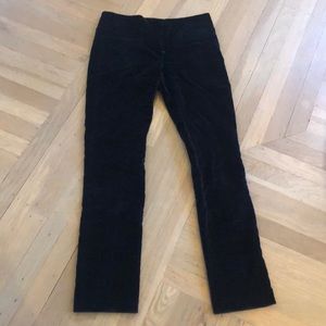 Vanessa Bruno blue velvet pants